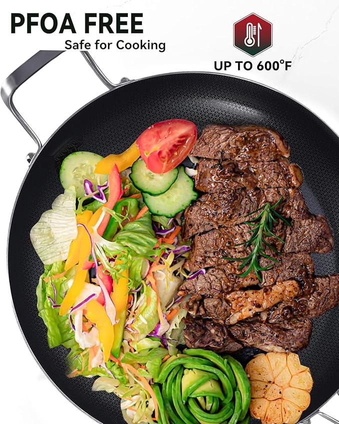 14-Inch Nonstick Hybrid Frying Pan - Image 3