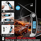 Meat Thermometer Digital Waterproof Instant Read Thermometer - Image 3