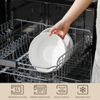MALACASA Large Serving Bowls - 60 OZ Salad Bowls Set of 2 - Image 4