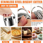 Biscuit Cutter Set, Flour Sifter, Rolling Pin, Biscuit Cutter, Dough Cutter - Image 6
