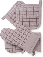 Oven Mitts and Pot Holders Set for Kitchen | 4 Pc Set| Heat Resistant Up to by Unknown