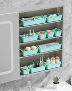 Canfanni 13 Pack Plastic Drawer Organizers Set, 3 Sizes Desk Drawer Organizer - Image 7