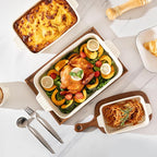 Sweejar Ceramic Baking Dish Set, Cake Baking Dish - Image 5