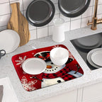 Christmas Snowman Dish Drying Mat - Image 6