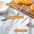 2 Pcs Mini Whisks Set, Stainless Steel Whisk Tiny Egg Whisk, Espresso Matcha - Image 3