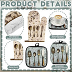 Fourluoo 10 Pcs Farmhouse Kitchen Decor and Accessories Set 4 Kitchen Towels 2 - Image 5