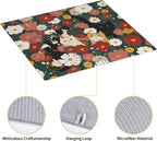 Cute Cat Flowers Dish Drying Mat 16x18 Inch, Microfiber Absorbent Fast Dry Mat - Image 3