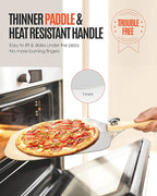 Pizza Peel Aluminum Pizza Spatula, 17 inch Metal Pizza Paddle - Image 2