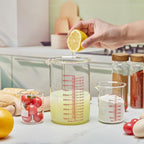 High Borosilicate Glass Measuring Cup Set-V-Shaped Spout, Includes 60ml - Image 7