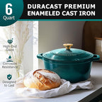 Mueller DuraCast 6 Quart Enameled Cast Iron Dutch Oven Pot - Image 2