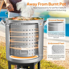 ROVSUN 82-Quart Stainless Steel Turkey Fryer & Seafood Boil Pot - Image 4