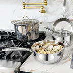 KEAWELL K3 Premium 8-Quart Tri-Ply Stainless Steel Stockpot - Image 6