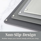 COOK WITH COLOR Non-Slip Cutting Board Set – Kitchen Essentials with Easy Grip - Image 3