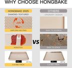 HONGBAKE Baking Sheet Pan Set of 3, Cookie Sheets - Image 5