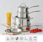 Martha Stewart Castelle 10 Piece 18/8 Durable Stainless Steel Induction Safe - Image 7