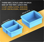 Silicone Freezer Trays with Lids, sauces and individual servings of lasagna - Image 7