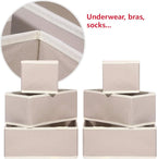 DIOMMELL 12 Pack Foldable Cloth Storage Box Closet Dresser Drawer Organizer - Image 4