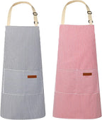 VALOME 2 Pack Kitchen Aprons, Apron by VALOME