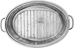 Fox Run Oval Roaster Set, Stainless Steel - Image 3