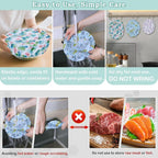 5-Size Reusable Beeswax Bowl Covers - Image 6