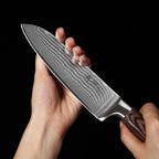 Wakoli EDIB 2-Piece Damascus Kitchen Knife Set – Santoku & Small Santoku - Image 8