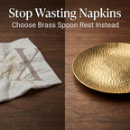 Simmer Stone Small Brass Coffee Spoon Rest - Image 2