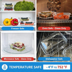 GULFLIN 24-Piece Small Glass Food Storage Containers - Image 5