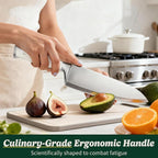 Knife Set, 15 Piece Premium Chef High Carbon Stainless Steel Kitchen Knife - Image 8
