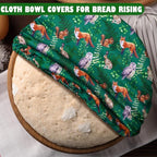 Patelai 10 Pcs Bowl Covers Reusable in 5 Size Stretch Cloth Fabric Elastic Food - Image 4