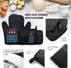 ZHANTUONE I Bake So I Don't Punch People in The Throat Funny Heat Resistant - Image 3