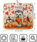Happy Fall Dish Drying Mat - Image 2