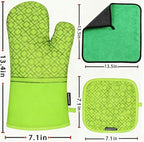 Oven Mitts and Pot Holders Sets 6pcs, Kitchen Oven Glove, High Heat Resistant - Image 3