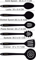 Culinary Couture Aqua Sky Silicone Cooking Utensils Set - Image 8