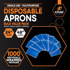 Xpose Safety 48, 000 Blue Plastic Disposable Aprons - Image 3