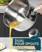 MICHELANGELO Stainless Steel Sauce Pot Set - Image 4