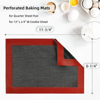 Perforated Silicone Baking Mats - Image 2