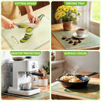 Tempered Glass Cutting Board for Kitchen, Plastic Free, Scratch Resistant - Image 7