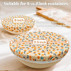 OHIYO Reusable Beeswax Bowl Covers, Elastic Cotton Cloth Sourdough Bread Cover - Image 2