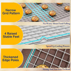 2PCS Cooling Racks for Cooking and Baking -11.65''x16.85''Heavy Duty Stainless - Image 3