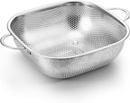 E-far 4QT Square Stainless Steel Colander by E-far