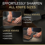 Rolling Knife Sharpener Kit – 3-Stage 400/1000/3000 Grit Discs – 15° & 20° - Image 3