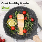 JEETEE Non Stick Frying Pan Set, Frying Pans Nonstick, Omelette Skillet - Image 5