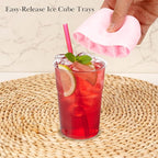 2 Pack Cylinder Silicone Ice Cube Molds, Easy-Release Ice Cube Trays - Image 3