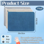 3 Pack Microfiber Dish Drying Mats, Ultra Absorbent Dish Drainer Mats, 20x15" - Image 2