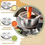 Mixing Bowls with Airtight Lids Set, Non-Slip Bottoms & Kitchen Gadgets Set - Image 3