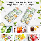 DOQAUS Ice Cube Tray with Lids - Image 6
