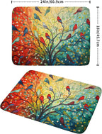 Spring Summer Floral Birds Dish Drying Mat - Image 2