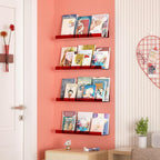 upsimples Acrylic Shelves for Wall Decor, Living Room, Floating Bookshelves for - Image 4
