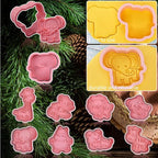 Animal Cookie Cutters With Plunger Stamps Set, 8 Piece 3D Animal Embossing - Image 4