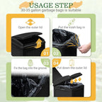 Greesum 33 Gallon Outdoor Trash Can - Image 2